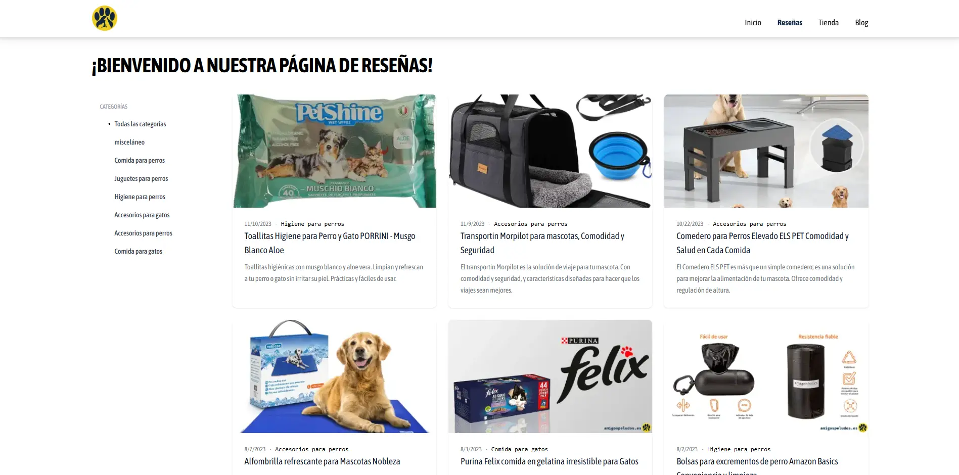 Amigos Peludos — Selección visual