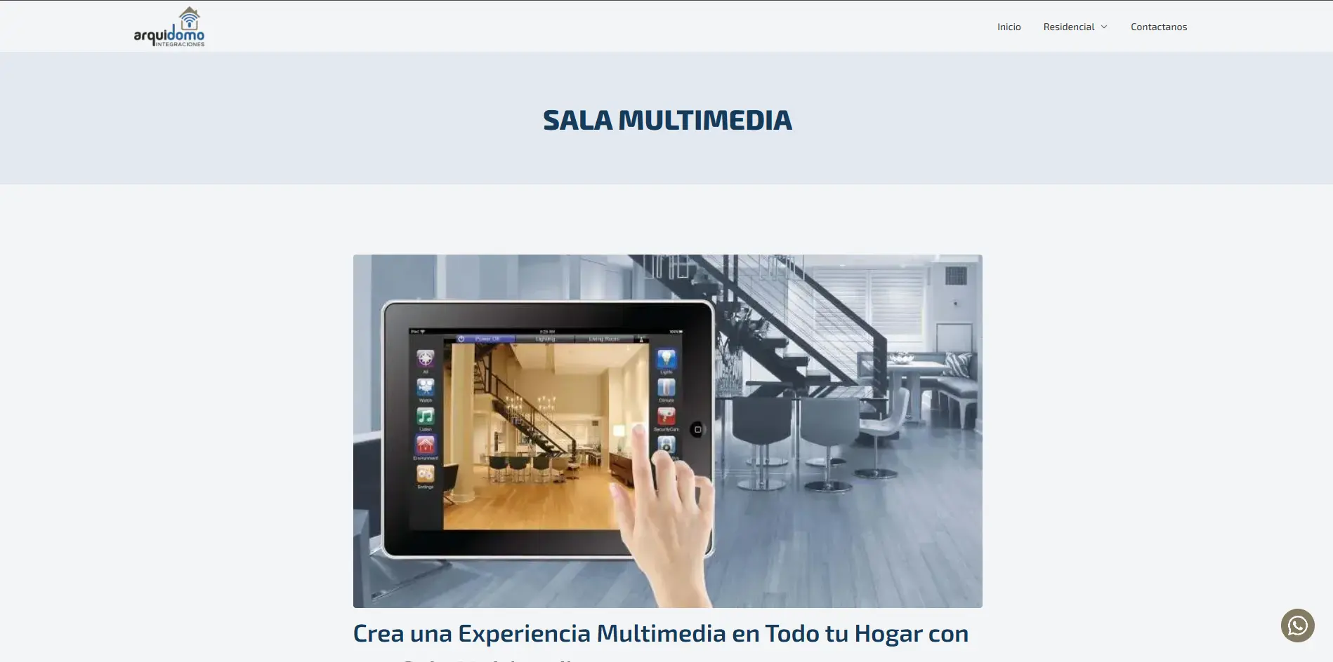 Arquidomo — Selección visual